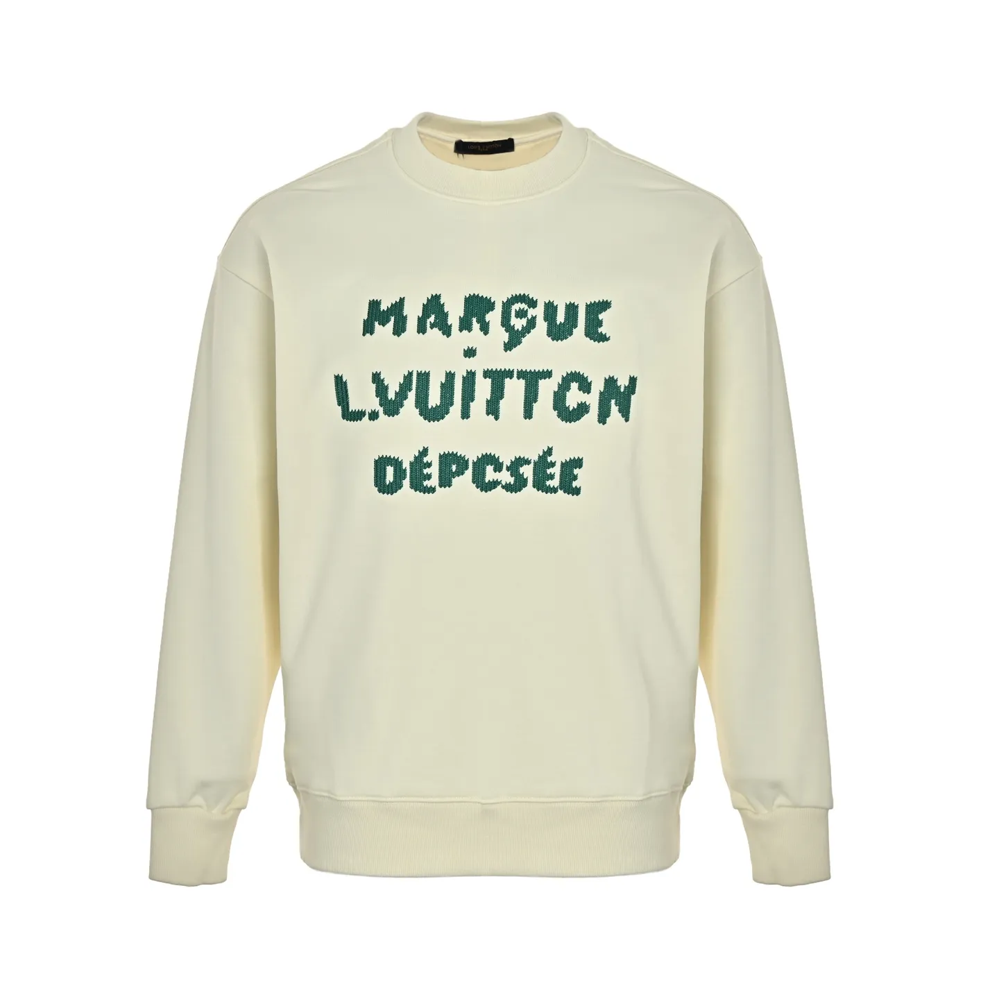 Louis Vuitton/Louis Vuitton woven letter embroidered crew neck sweatshirt